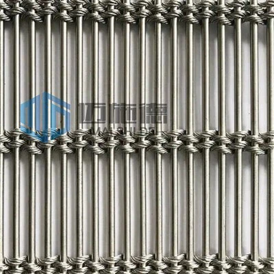 Архитектурна тъкана от неръждаема стомана тъкана декоративна телена мрежа